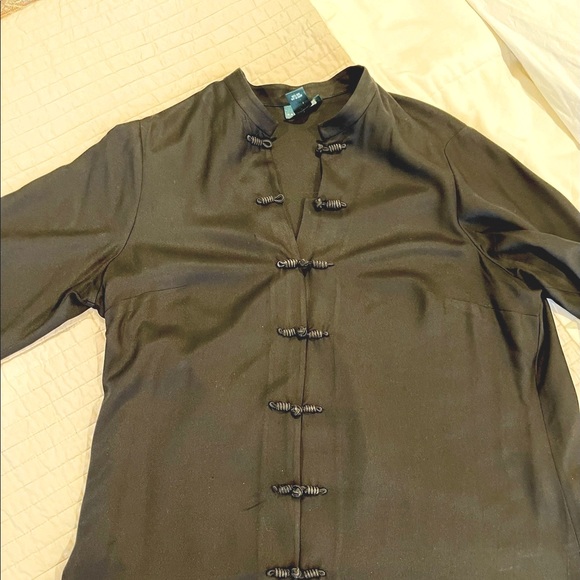 Lauren Ralph Lauren Tops - Lauren - Ralph Lauren Tunic with Mandarin Collar and Toggle Closure